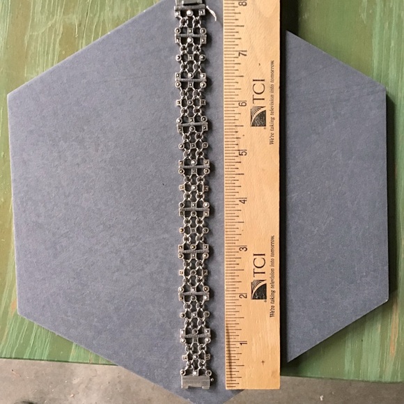 Ornate Sterling Silver Bracelet - Picture 3 of 5